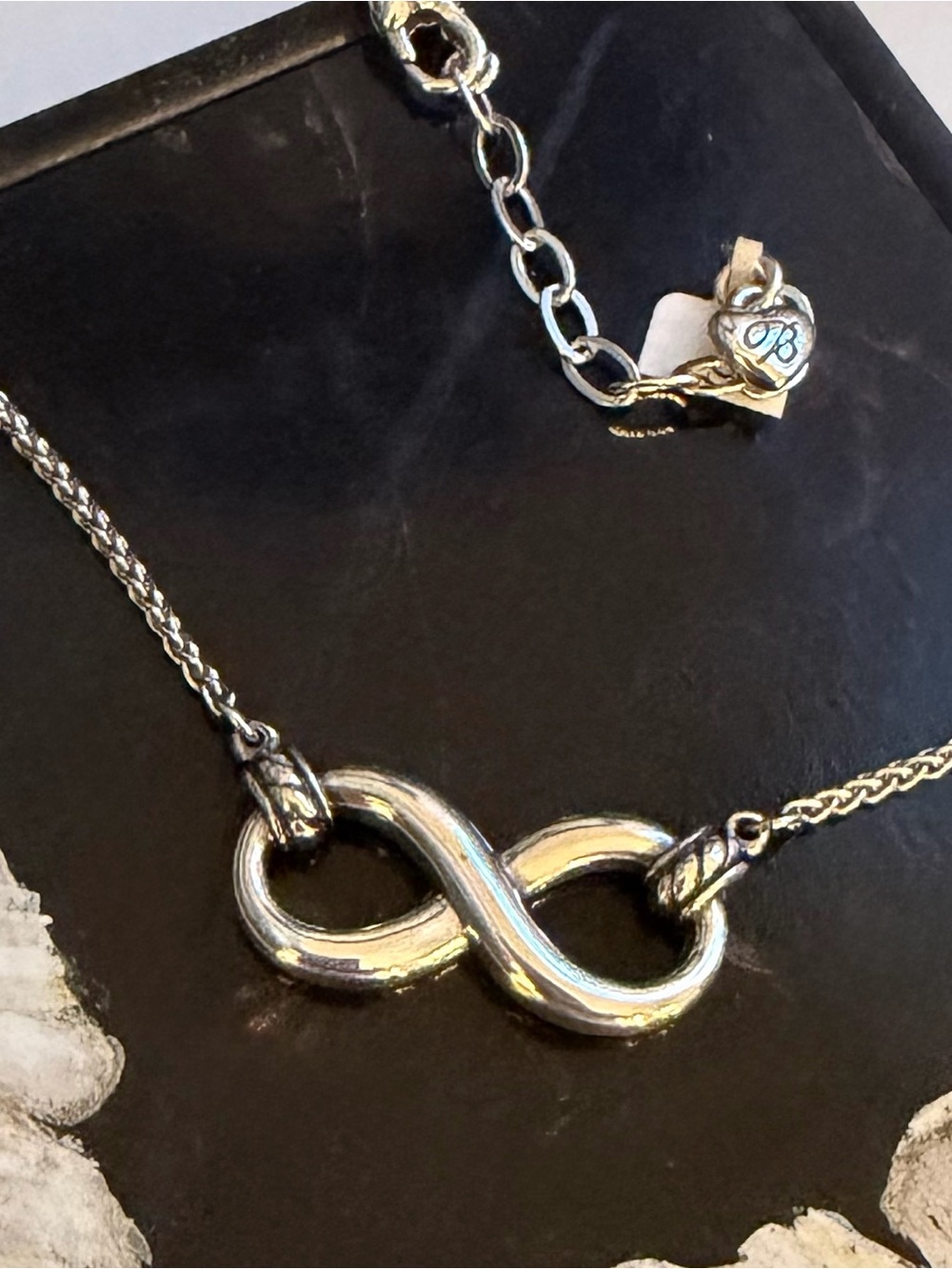 Brighton Silver-Tone Infinity Pendant Necklace- NWT